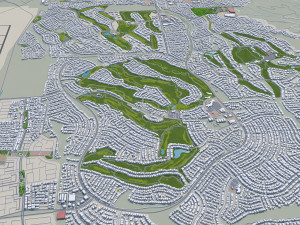 Henderson city nevada 50km 3D Model