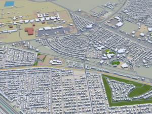 Henderson city nevada 50km 3D Model