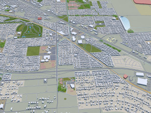 Henderson city nevada 50km 3D Model