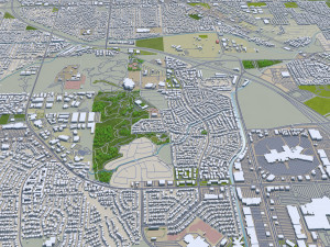 Henderson city nevada 50km 3D Model