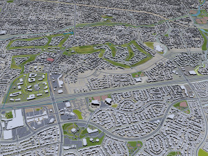 Henderson city nevada 50km 3D Model
