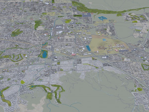 Henderson city nevada 50km 3D Model