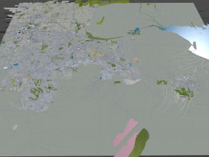 Henderson city nevada 50km 3D Model