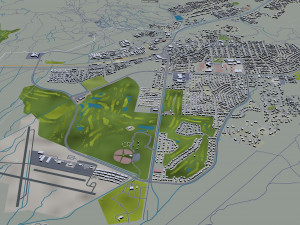 Henderson city nevada 50km 3D Model