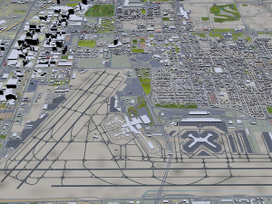 Henderson city nevada 50km 3D Model