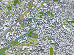 Herford city germany 30km 3D-Modell