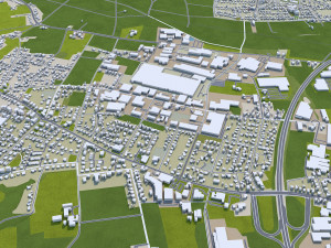 Herford city germany 30km 3D-Modell