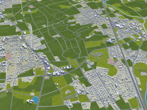 Herford city germany 30km 3D-Modell