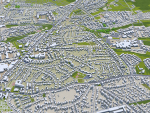Herford city germany 30km 3D-Modell