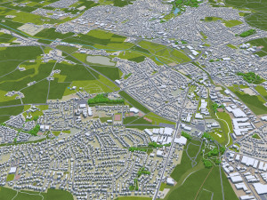 Herford city germany 30km 3D-Modell