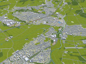 Herford city germany 30km 3D-Modell