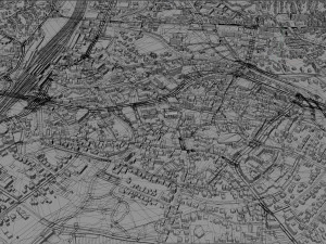 Herford city germany 30km 3D-Modell