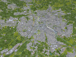 Herford city germany 30km 3D-Modell