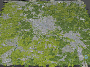 Herford city germany 30km 3D-Modell