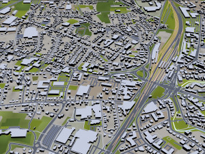 Herford city germany 30km 3D-Modell