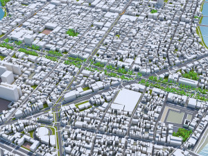 Hiroshima city japan 70km Modelo 3D