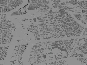 Hiroshima city japan 70km 3D Model