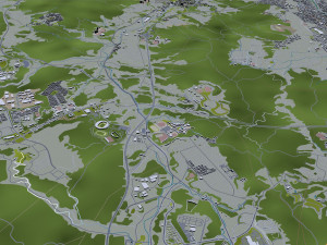 Hiroshima city japan 70km Modelo 3D