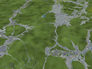 Hiroshima city japan 70km Modelo 3D
