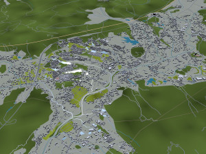 Hiroshima city japan 70km Modelo 3D