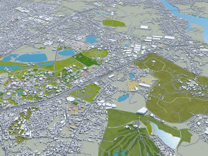 Ho chi minh city vietnam 100km 3D 모델