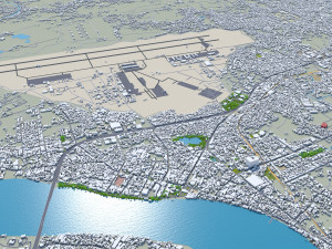 Ho chi minh city vietnam 100km 3D 모델