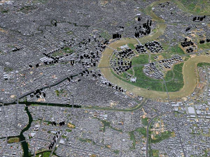 Ho chi minh city vietnam 100km 3D Model