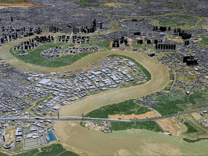 Ho chi minh city vietnam 100km 3D 모델