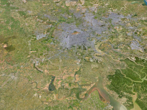 Ho chi minh city vietnam 100km 3D Model