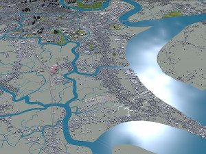 Ho chi minh city vietnam 100km 3D 모델