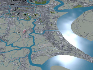 Ho chi minh city vietnam 100km 3D Model