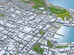 Hobart tasmania city australia 60km Modèle 3D