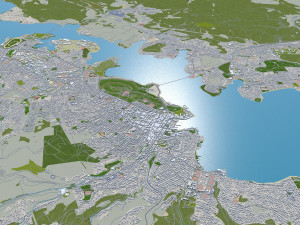 Hobart tasmania city australia 60km Modèle 3D