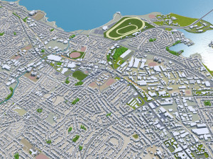 Hobart tasmania city australia 60km Modèle 3D