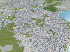 Hobart tasmania city australia 60km Modèle 3D