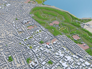 Hobart tasmania city australia 60km Modèle 3D