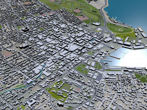Hobart tasmania city australia 60km Modèle 3D