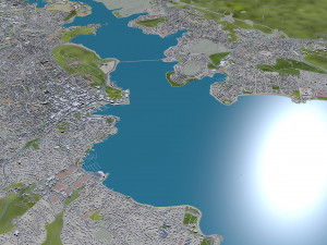 Hobart tasmania city australia 60km Modèle 3D