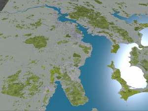 Hobart tasmania city australia 60km Modèle 3D