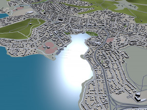 Hobart tasmania city australia 60km Modèle 3D
