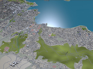 Hobart tasmania city australia 60km Modèle 3D
