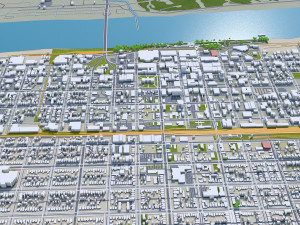 Huntington city west virginia 35km 3D मॉडल