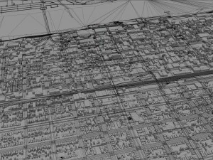 Huntington city west virginia 35km 3D Model