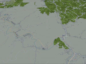 Huntington city west virginia 35km 3D Model