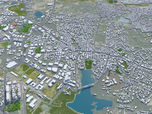 Hyderabad city india 60km Model 3D