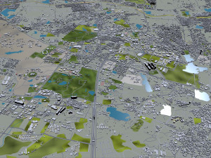 Hyderabad city india 60km Model 3D
