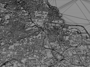 Hyderabad city india 60km Model 3D