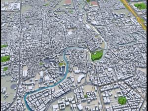 Indore city india 30km Modello 3D