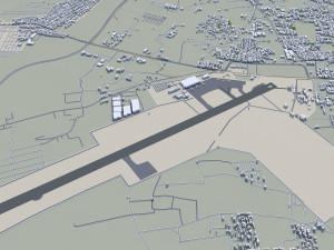 Indore city india 30km Modello 3D