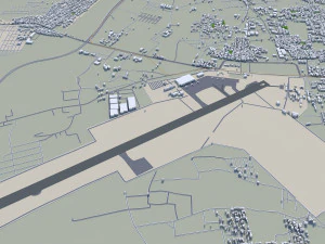 Indore city india 30km 3D Model
